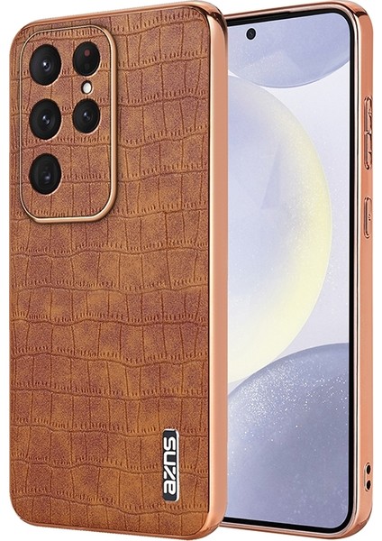 Samsung Galaxy S25+ 5g Mavi Için Azns Timsah Dokulu Kılıf (Yurt Dışından) fırsatları