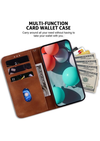 Tecno Spark 30C Kahverengi Için Yedi Şekilli Pu Kılıf (Yurt Dışından) modelleri