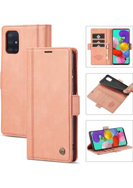 Samsung Galaxy A32 4g Lc.ımeeke Pu + Tpu Kılıf Pembe Altın (Yurt Dışından)