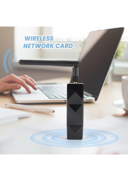 AR9271 802.11N 150 Mbps Kablosuz USB Wifi Adaptörü + Windows 7/8/10/kali Linux Için 6dbi Wifi Anten Ağ Adaptörü (Yurt Dışından)