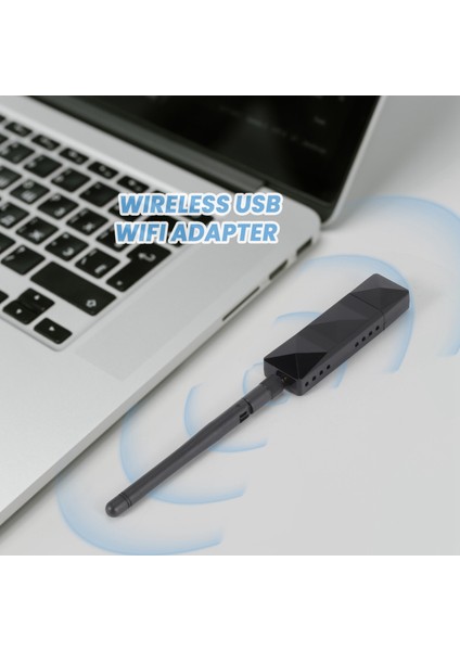 AR9271 802.11N 150 Mbps Kablosuz USB Wifi Adaptörü + Windows 7/8/10/kali Linux Için 6dbi Wifi Anten Ağ Adaptörü (Yurt Dışından)