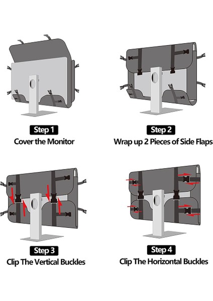24 Inç LCD Ekranlar ve Monitörler Için Taşıma Çantası, 24 Inç Monitör Için Koruyucu Monitör Seyahat Çantası, Gri (Yurt Dışından) modelleri