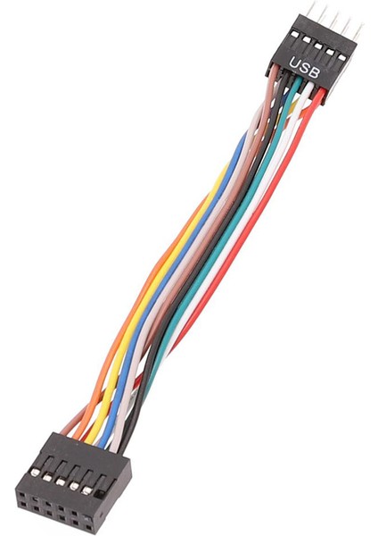 Lenovo Anakart Için Sıradan Şasi Adaptör Kablosu, USB 9-Pin Devrimi 11-Pin Dişi Dönüşüm Kablosu 24AWG, 5 Adet (Yurt Dışından) fırsatları