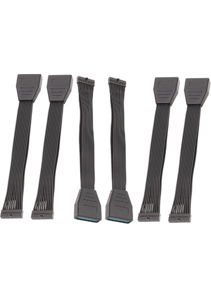 6 Adet Anakart USB 3.0 19PIN 20PIN Dişi - USB 3.0 19PIN 20 Pin Erkek Anakart Uzatma Kablosu Pc Anakart Için (Yurt Dışından)