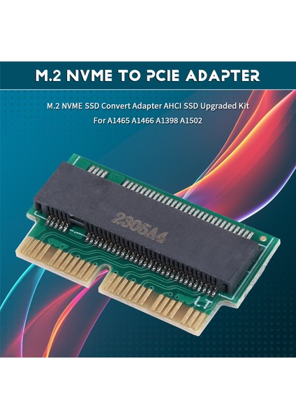 M.2 Nvme MacBook SSD Dönüştürücü Adaptörü Yükseltilmiş MacBook Air Pro Retina Mid 2013-2017, Ahcı SSD Yükseltilmiş Kit (Yurt Dışından)