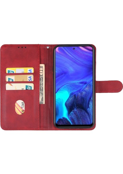 Infinix Note 30 Vıp Kırmızı Deri Telefon Kılıfı (Yurt Dışından)