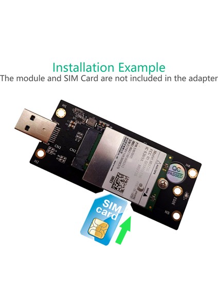 Ngff M.2 Anahtar B - USB 3.0 Adaptör Genişletme Kartı Wwan/lte 3g/4g/5g Modül Desteği Için Sım 8pin Kart Yuvası ile M.2 (Yurt Dışından) indirimleri