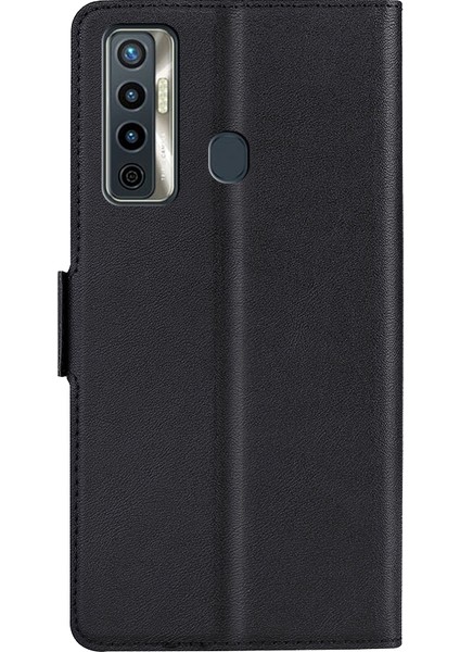Tecno Camon 17 Siyah Için Ultra Ince Deri Kılıf (Yurt Dışından)