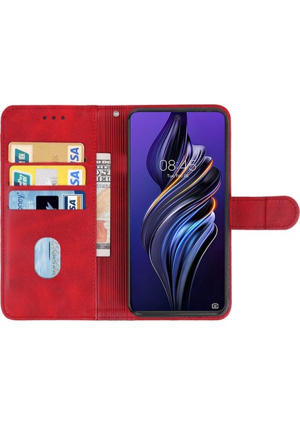 Tecno Pova 3 Kırmızı Deri Telefon Kılıfı (Yurt Dışından) modelleri