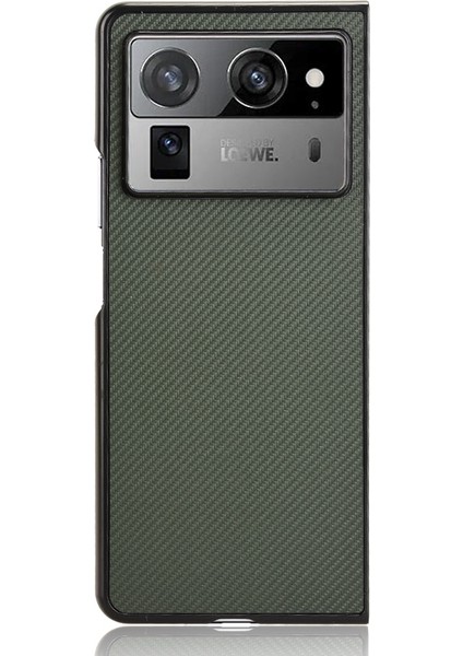 Tecno Phantom V Fold2 Yeşil Için Pu Deri Pc Telefon Kılıfı (Yurt Dışından)