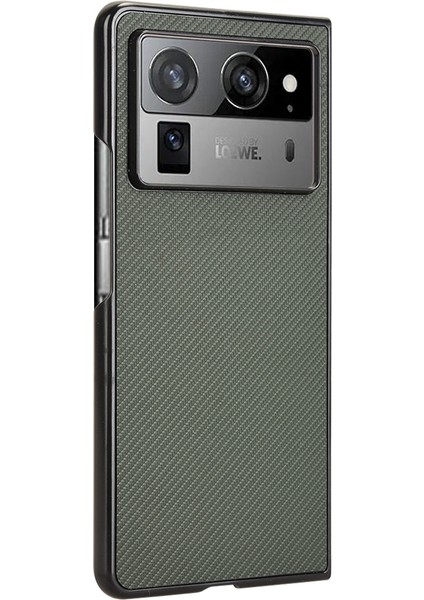 Tecno Phantom V Fold2 Yeşil Için Pu Deri Pc Telefon Kılıfı (Yurt Dışından)