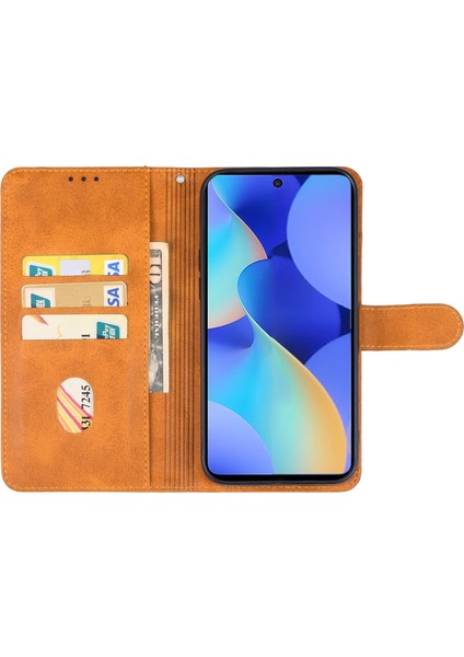 Tecno Spark 10 Pro Kahverengi Için Deri Telefon Kılıfı (Yurt Dışından) modelleri