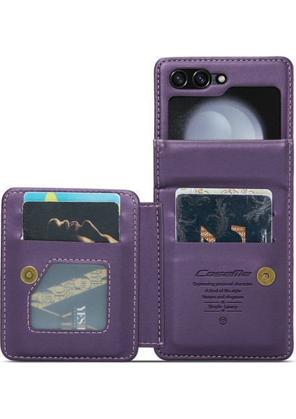 Samsung Galaxy Z Flip5 Mor Için Caseme C22 Rfıd Hırsızlık Önleyici Dava (Yurt Dışından)