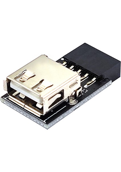 9pin 1 Port USB Adaptör Konnektörü Pc Dahili Anakart 9pin Usb2.0 Tip A Dişi Dönüştürücü Masaüstü Bilgisayar Için (Yurt Dışından)