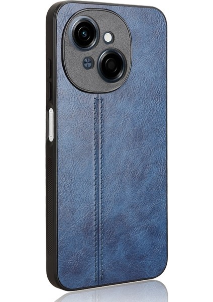 Tecno Spark Go 1 Mavi Için Inek Desenli Dikiş Telefon Kılıfı (Yurt Dışından)