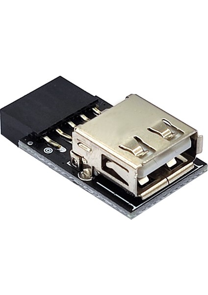 9pin 2 Port USB Adaptör Konnektörü Pc Dahili Anakart 9pin Usb2.0 Tip A Dişi Dönüştürücü Masaüstü Bilgisayar Için (Yurt Dışından)