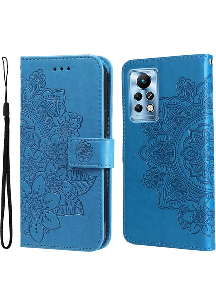 Infinix Note 11 Pro/note 11S Mavi Için Deri Kılıf (Yurt Dışından)