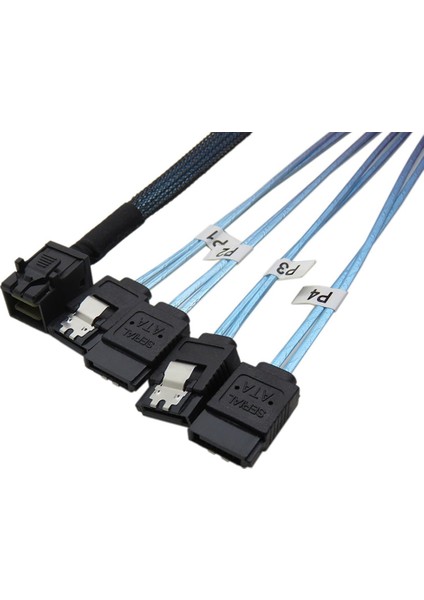 Dahili Hd Mini Sas SFF-8643 - 4xsata Kablosu Sabit Sürücü Kablosu Hd Mini Sas Ana Bilgisayar/denetleyici - 4sata Kablosu Uzunluğu 50CM (Yurt Dışından)