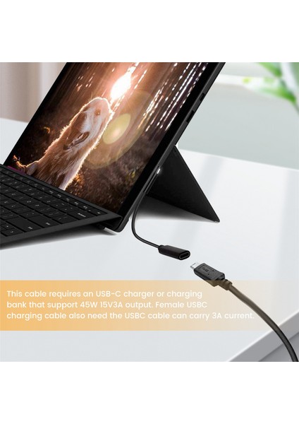 Yüzey Pro7 Go2 Pro6 5/4/3 Yüzey Dizüstü Kitap Için Usb-C Şarj Kablosuna Yüzey Bağlantısı Için Naylon Örgülü (Yurt Dışından) indirimleri