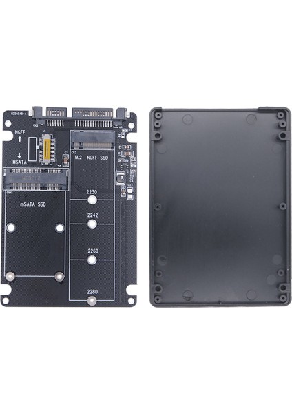 M.2 Ngff Msata Ssd'den Sata 3.0 Adaptör Kartına 2 In 1 Dönüştürücü Kartı M.2 SSD Adaptör Kartı Harici Sabit Disk Muhafazası (Yurt Dışından)