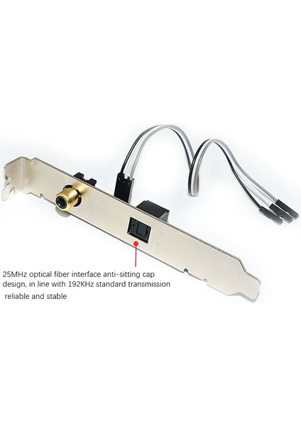 24BIT 192KHZ Ek Kart Spdıf Optik ve Rca Çıkış Plakası Kablo Braketi Asus Gigabyte Için Dijital Ses Çıkışı (Yurt Dışından)