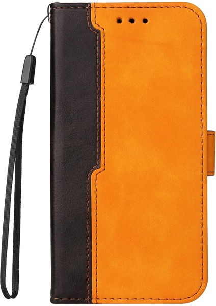 Infinix Hot 10 Orange Için Iş Deri Kılıf (Yurt Dışından)