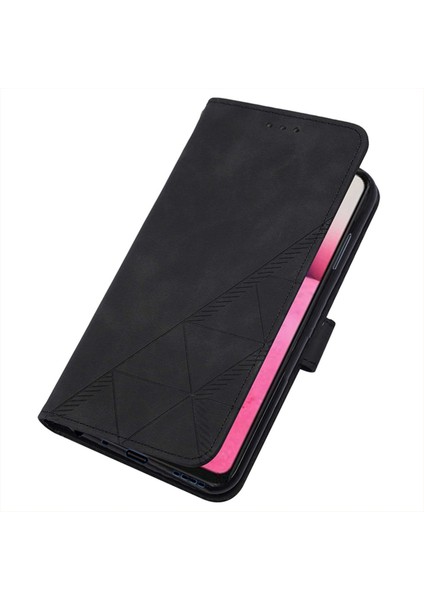 Tecno Spark Go 2021 Siyah Için Crossbody Deri Kılıf (Yurt Dışından)