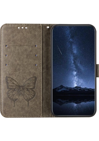 Infinix Hot 50 Pro+ 4g Gri Için Kabartmalı Pu Kılıf (Yurt Dışından)