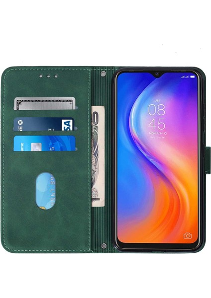 Tecno Spark 5 Air / Spark 6 Air Koyu Yeşil Için Crossbody Deri Kılıf (Yurt Dışından) modelleri