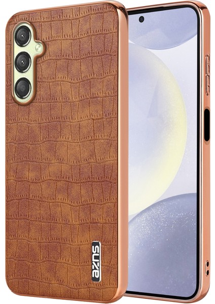 Samsung Galaxy A16 5g Kahverengi Için Azns Timsah Dokulu Kılıf (Yurt Dışından)