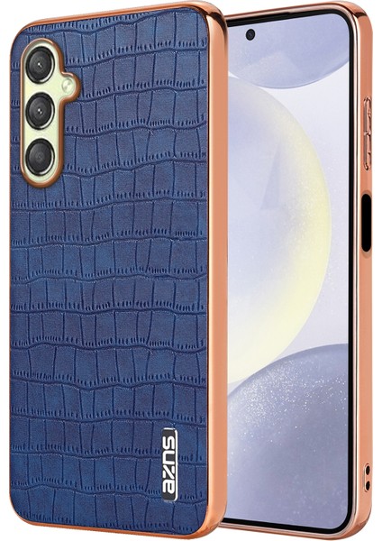 Samsung Galaxy A16 5g Mavi Için Azns Timsah Dokulu Kılıf (Yurt Dışından)