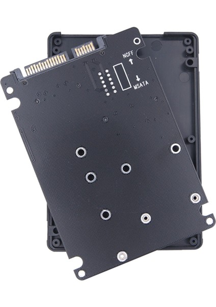 M.2 Ngff Msata Ssd'den Sata 3.0 Adaptör Kartına 2 In 1 Dönüştürücü Kartı M.2 SSD Adaptör Kartı Harici Sabit Disk Muhafazası (Yurt Dışından)