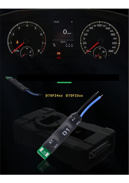 Vag Mqb D70F34XX D70F35XX Için D1 Adaptörü Lehimleme Yok Kaldırma Pimi Yok (Yurt Dışından)