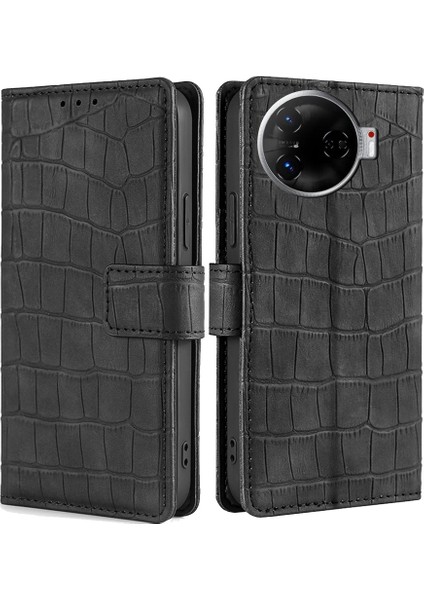 Tecno Camon 30 Pro 5g Siyah Için Skin Fe Timsah Kılıfı (Yurt Dışından)