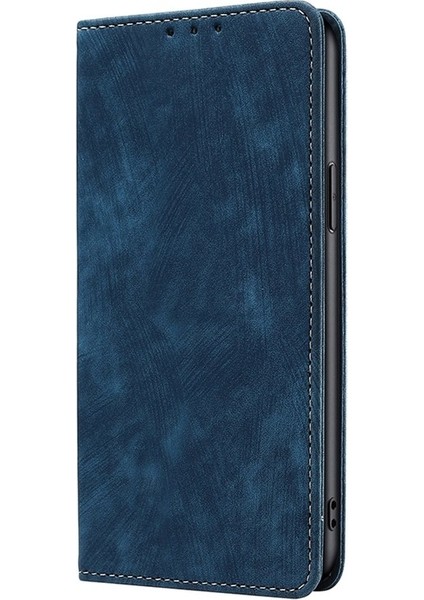 Tecno Camon 30 Pro 5g Mavi Için Rfıd Hırsızlığa Karşı Deri Kılıf (Yurt Dışından)