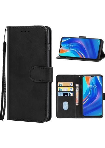 Tecno Spark 9 Pro Siyah Için Deri Telefon Kılıfı (Yurt Dışından)