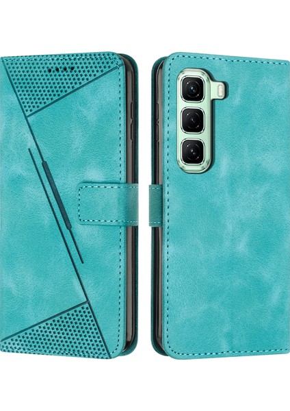 Infinix Hot 50 Pro+ 4g Yeşil Için Dream Üçgen Deri Kılıf (Yurt Dışından)