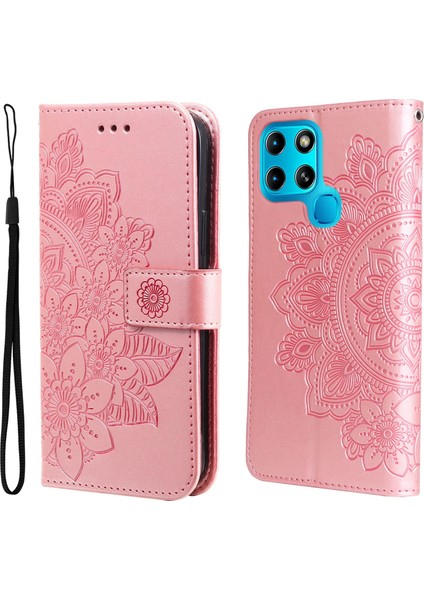 Infinix Smart 6 Rose Gold Için Pu Telefon Kılıfı (Yurt Dışından)