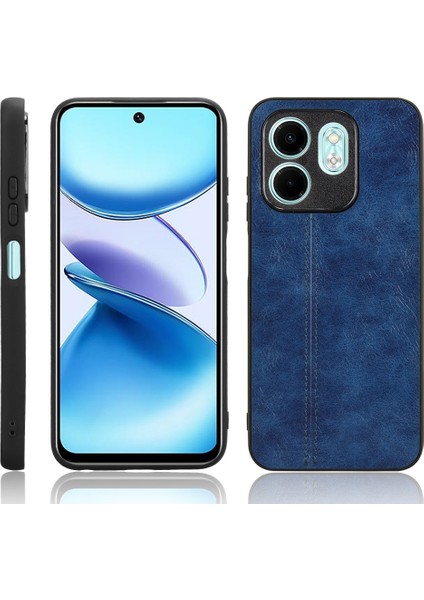Infinix Hot 50I / Smart 9 Mavi Için Inek Desenli Kılıf (Yurt Dışından)