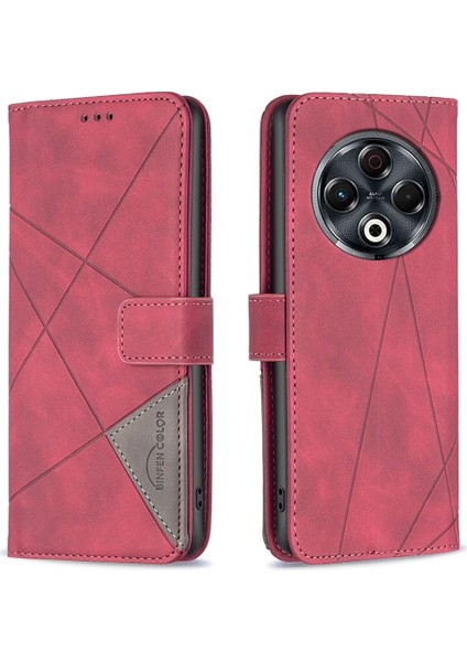 BF05 Tecno Spark 30 4g Kırmızı Deri Kılıf (Yurt Dışından)