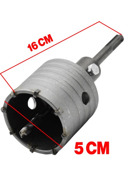 Adaptörlü Metal Sds Plus Elmas Panç Ø 50 mm Çap Delik Oyuk Açma Delme Buat Açma Testeresi 1 Adet modelleri
