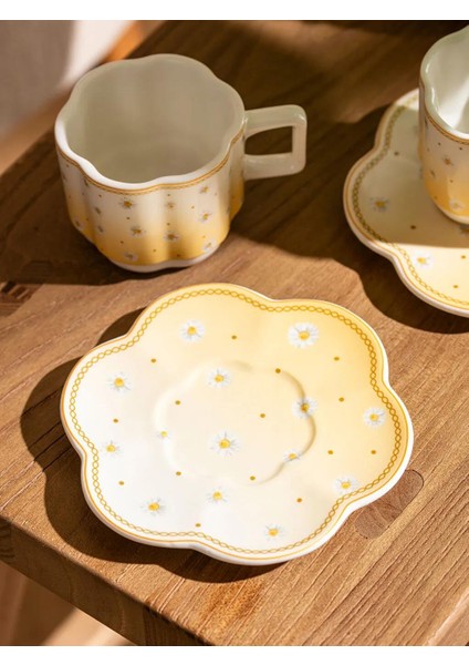 Lcw Home Sarı Çiçek Baskılı 2 Kişilik Porselen Kahve Fincan Takımı 90 ml fiyatları