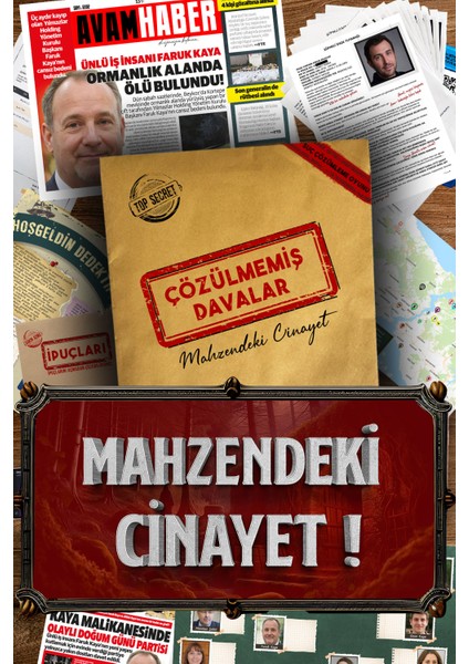 Çözülmemiş Davalar Dedektiflik Suç Çözümleme Oyunu Faruk Kaya Dosyası ve Yasadışı - Esra Algan