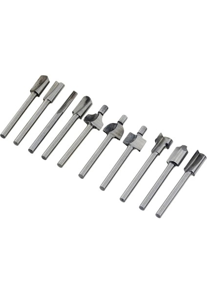 Freze Uçları Dremel Foredom Döner Araç Seti Uyar Ağaç Işleme Bıçağı Kenar Onarım Marangoz Matkap Ucu 10 Adet 1/8 "3 mm Shank Mini Hss Freze Uçları Uyar Dremel Foredom Döner Aracı fırsatları