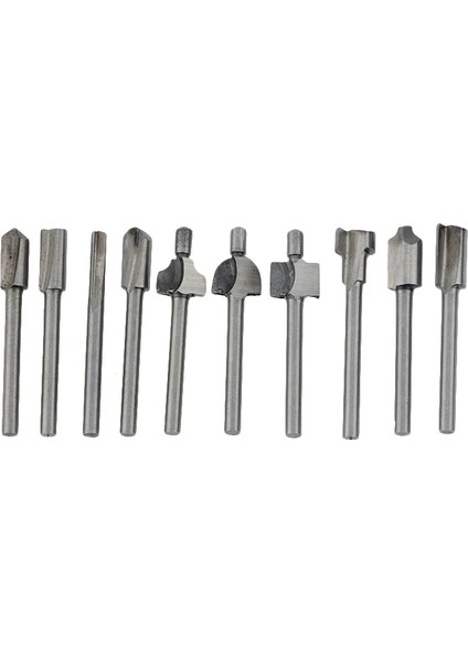 Freze Uçları Dremel Foredom Döner Araç Seti Uyar Ağaç Işleme Bıçağı Kenar Onarım Marangoz Matkap Ucu 10 Adet 1/8 "3 mm Shank Mini Hss Freze Uçları Uyar Dremel Foredom Döner Aracı indirimleri
