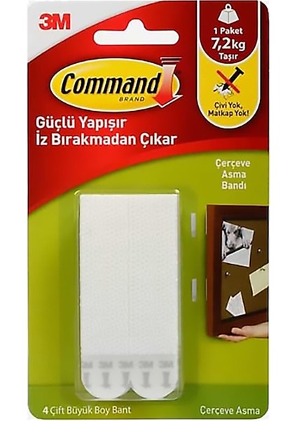 17206 Command Büyük Boy Cırt Bant 5 Paket