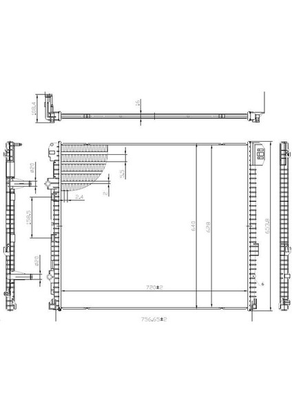 MGA-80910 - Su Radyatoru Brazıng (Vw: Crafter / Crafter Panelvan)