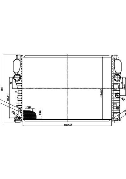 MGA-80875 - Su Radyatoru Mercedes W211-W219 / M112 / E240-320