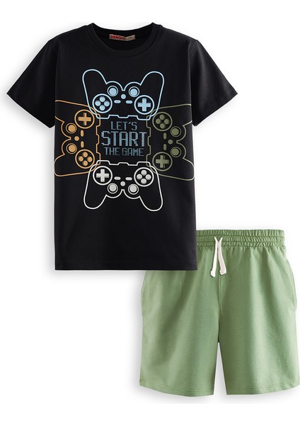 Start Game Erkek Çocuk T-Shirt Şort Takım modelleri