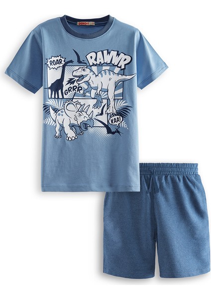 Dinolar Erkek Çocuk T-Shirt Şort Takım